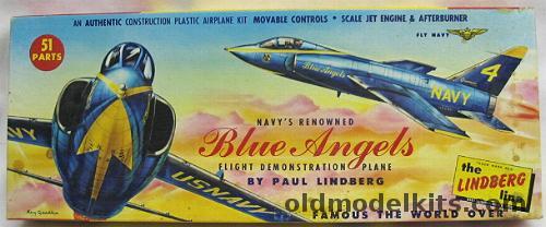 Lindberg 1/48 Grumman F11F-1 Blue Angels - (F11F F11F1)with Blue Angels Booklet, 541-100 plastic model kit